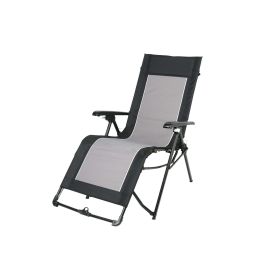 Four-Person Zero Gravity Recliner Camping Chair, Black