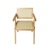 Rustic Natural Light Color Rattan Chair