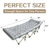 2 piece camping bed folding bed with mattress