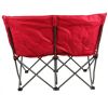 Camping Love Seat Chair; Red; Adult use