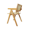 Rustic Natural Light Color Rattan Chair