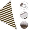 3' x 3' x 3' Triangle Sun Shade Sail/ Coffee+White