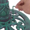 Outdoor Garden Green Pedestal Bird Bath Feeder