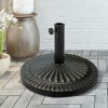 Patio Heavy-Duty Outdoor Stand Bronze Umbrella Base